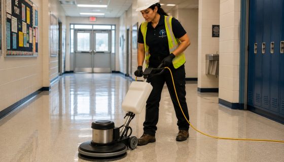 Floor Stripping & Polishing — Multiservices SP, Montréal